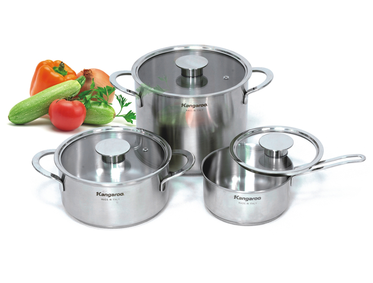 Bộ nồi từ 5 lớp inox 304