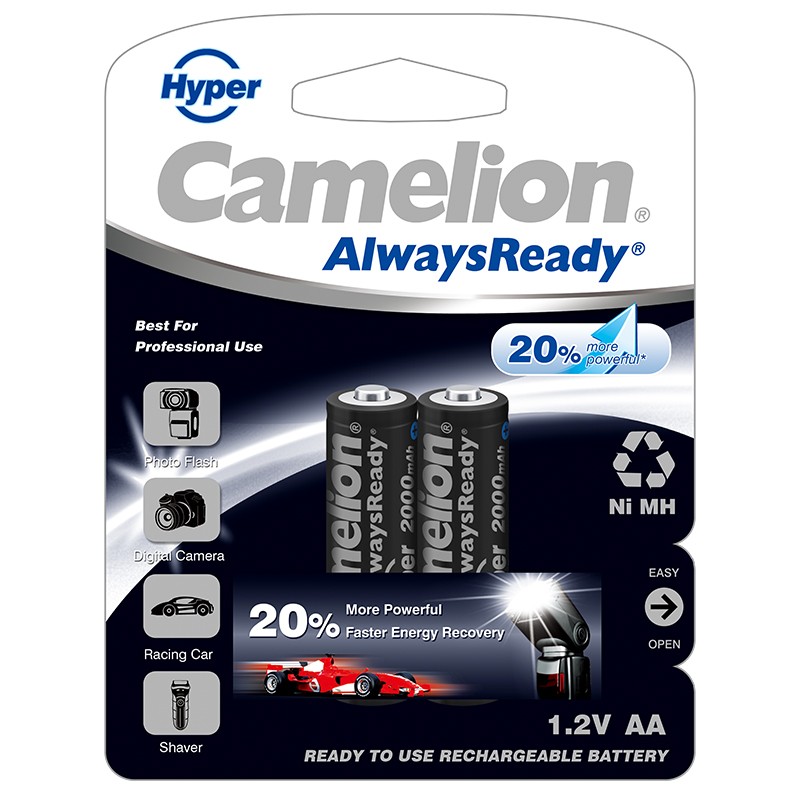 Pin tiểu sạc Camelion AA K2000-20% more powerfull (Ảnh 1927)