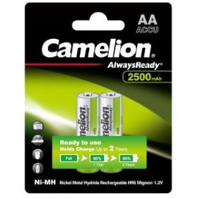 Pin sạc Camelion AA2500 mAh, vỏ đen