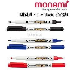Bút lông dầu monami Namepen T, hai đầu (Ảnh 2149)