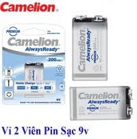 Pin vuông sạc camelion 9v200 (Ảnh 2169)