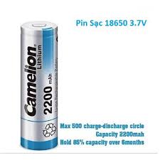 Pin Sạc Camelion 18650, 2200mAh, 3,7v (Ảnh 2179)